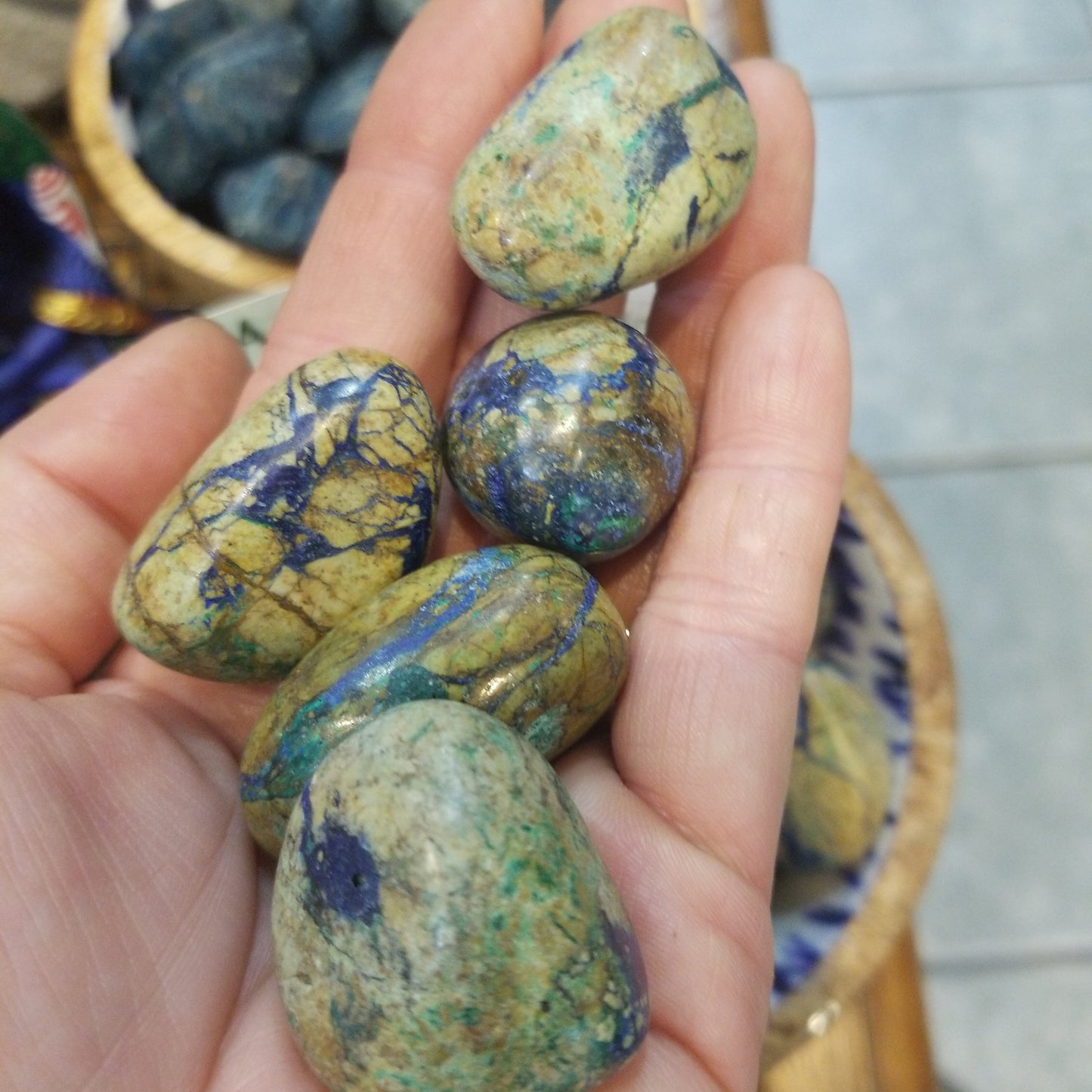 Azurite (tumbled)