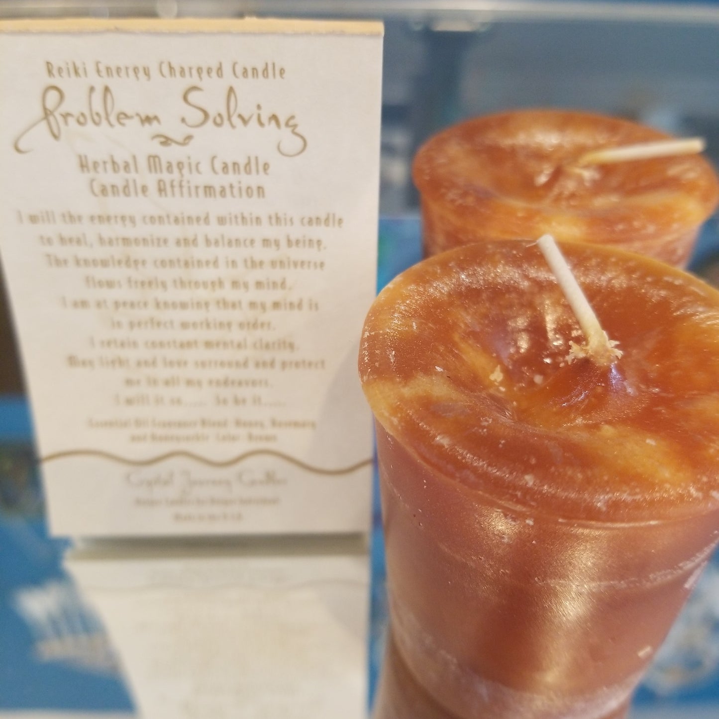 Reiki charged herbal candles (votive)