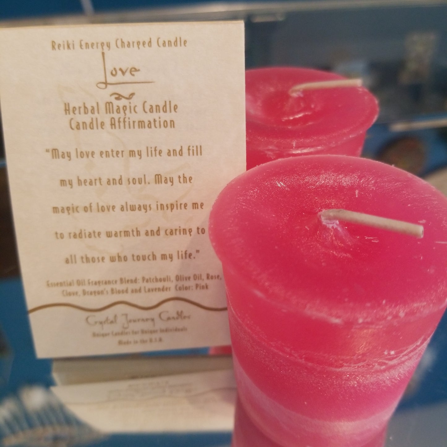 Reiki charged herbal candles (votive)
