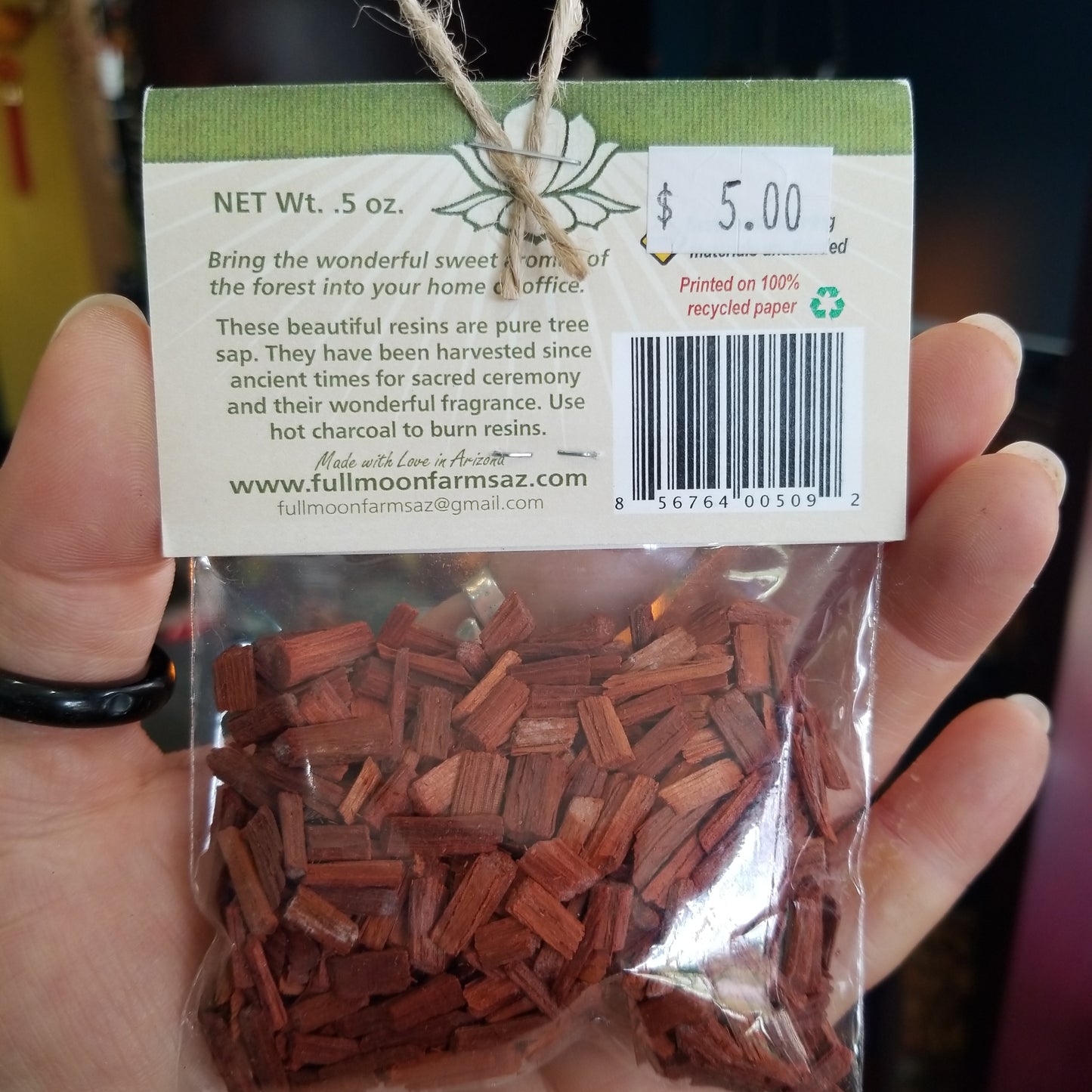 Red Sandalwood Incense Chips