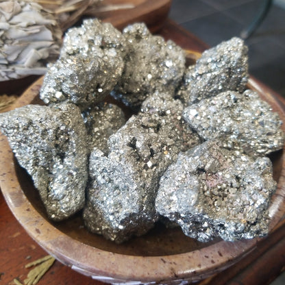 Natural Raw Pyrite Cluster